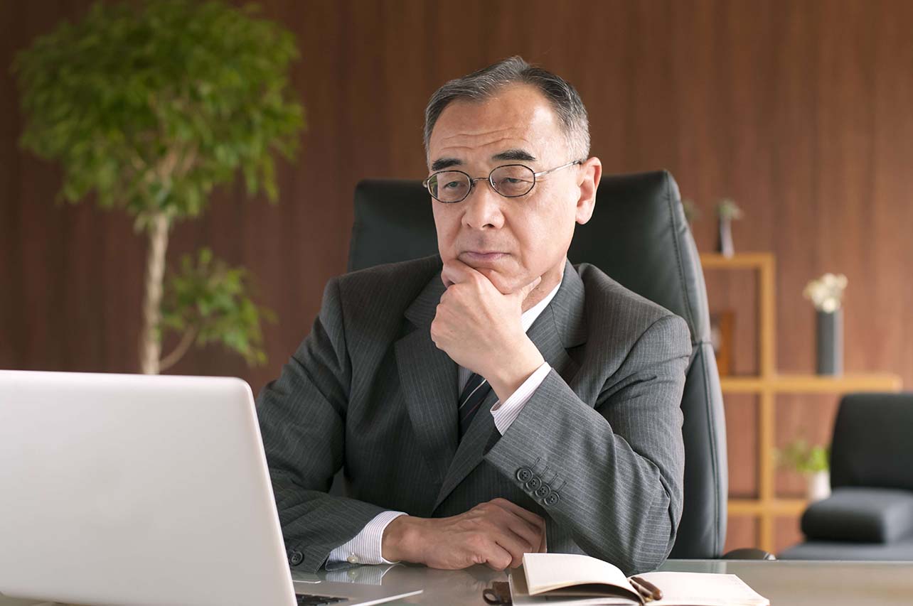 進行する経営者の高齢化